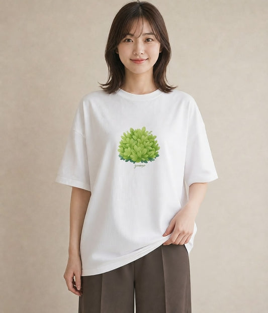 デザインTシャツ レディース つる 植物 ボタニカル イラスト 抜け感 姉妹 送別ギフト 白T