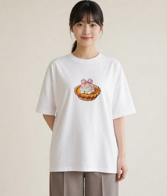 Tシャツ レディース マフィン 食べ物 フード イラスト ボタニカル クリスマス 旅行 白T