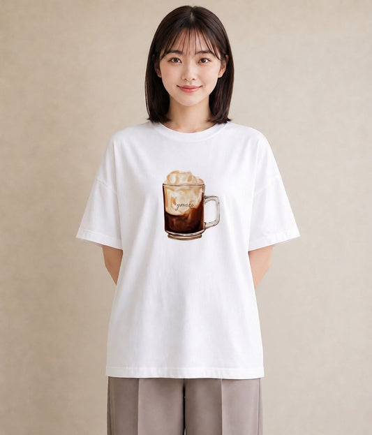 Tシャツ レディース クリームソーダ 食べ物 フード イラスト ゆるコーデ 休日 ペアコーデ 白T