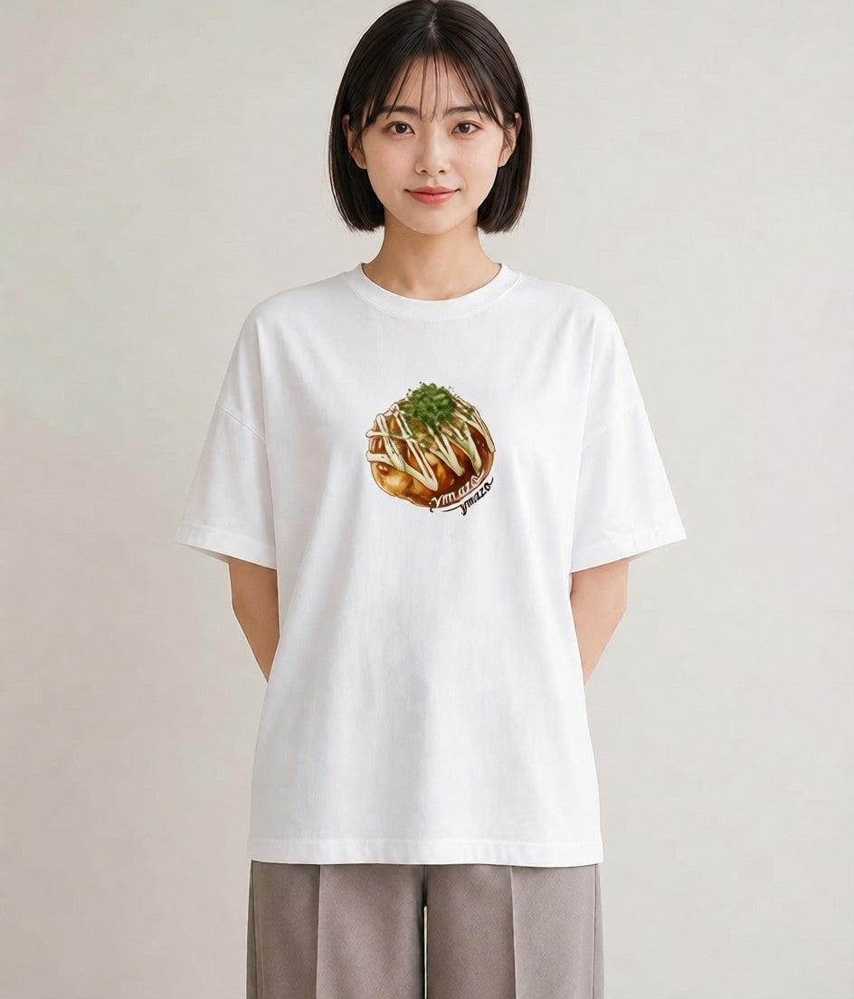 グラフィックTシャツ レディース ベーグル 食べ物 フード イラスト 線画 女子会 お揃い 白T