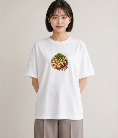 グラフィックTシャツ レディース ベーグル 食べ物 フード イラスト 線画 女子会 お揃い 白T
