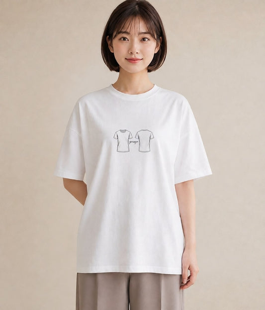 Tシャツ レディース バレエシューズ バレエ トウシューズ ナチュラル アンティーク イラスト 韓国風 友達ギフト 部屋着 白T