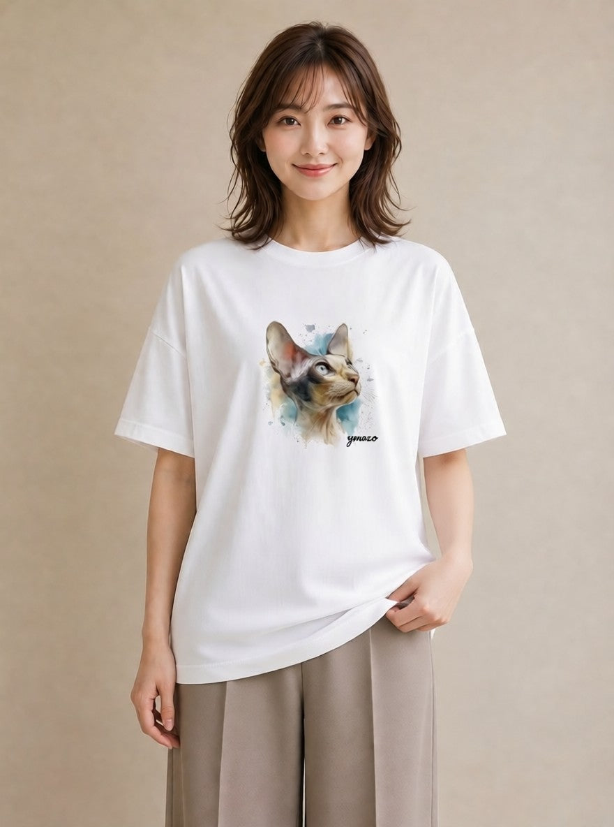 プリントTシャツ レディース 猫 ねこ イラスト ゆるかわ ホワイトデー 春服 白T