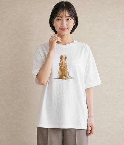 Tシャツ レディース 保護犬 犬 いぬ イラスト ゆるコーデ 週末コーデ 敬老の日 白T