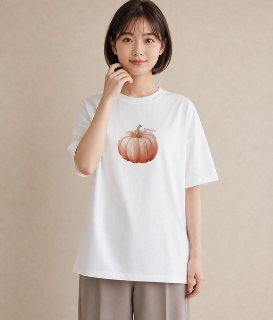 Tシャツ レディース メロン 食べ物 フード イラスト ラフ 秋コーデ おしゃれギフト 白T