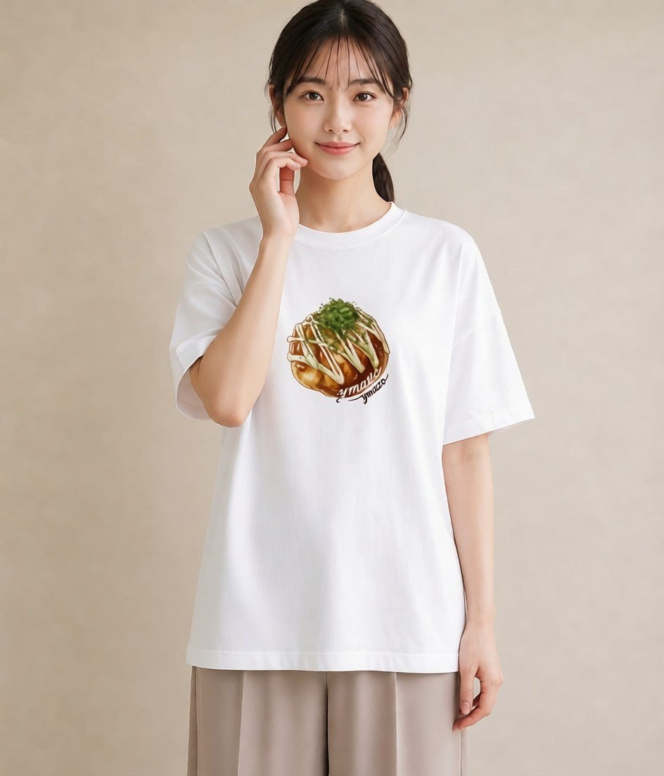 デザインTシャツ レディース お寿司 食べ物 フード イラスト シック 春コーデ 姉妹 白T