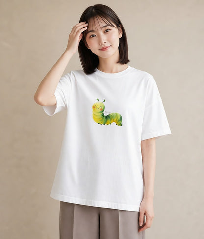 Tシャツ レディース ホタル 昆虫 虫 イラスト 休日コーデ ギフト 母の日 白T