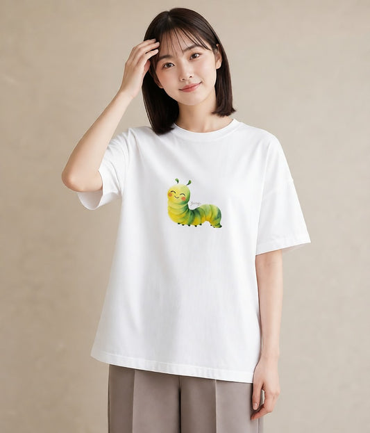 Tシャツ レディース ホタル 昆虫 虫 イラスト 休日コーデ ギフト 母の日 白T