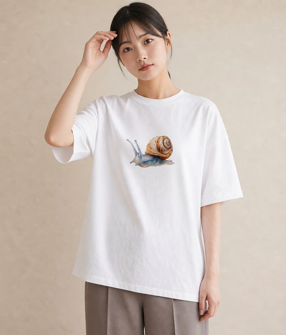 デザインTシャツ レディース ダンゴムシ 昆虫 虫 イラスト カフェコーデ 女子会 お揃い 白T