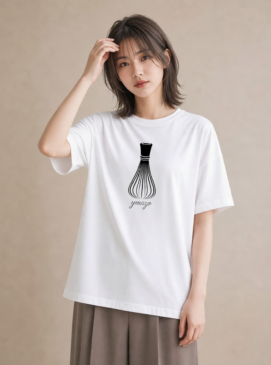 デザインTシャツ レディース 扇子 そよ風 ナチュラル アンティーク イラスト 部屋着 女性向けギフト 白T