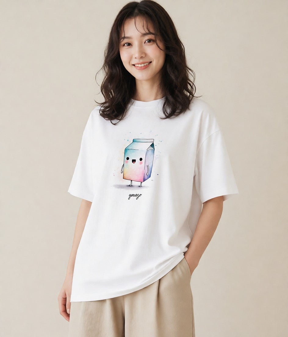 プリントTシャツ レディース クリームソーダ 食べ物 フード イラスト 抜け感 20代 カジュアルコーデ 白T