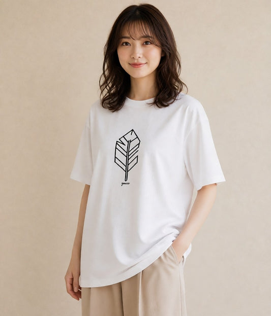 Tシャツ レディース 幾何学 ミニマル ジオメトリック イラスト カジュアル 買い物 夏コーデ 白T