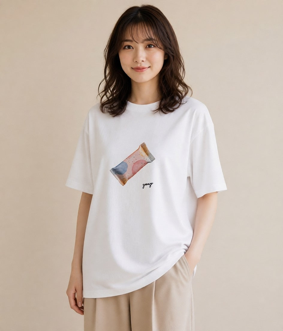 デザインTシャツ レディース パフェ 食べ物 フード イラスト カジュアル おしゃれギフト 社会人 白T