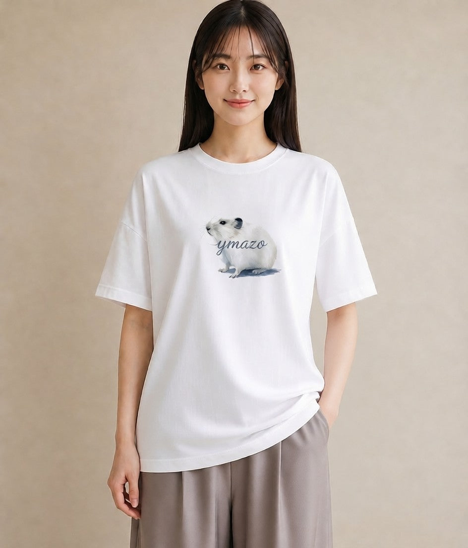 プリントTシャツ レディース シマリス ペット 動物 イラスト 旅行コーデ 女性向けギフト 散歩 白T