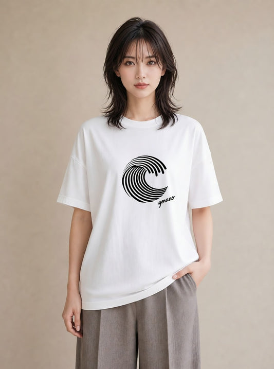 プリントTシャツ レディース 海 リゾート 夏 イラスト フェミニン 綿100 デート 白T