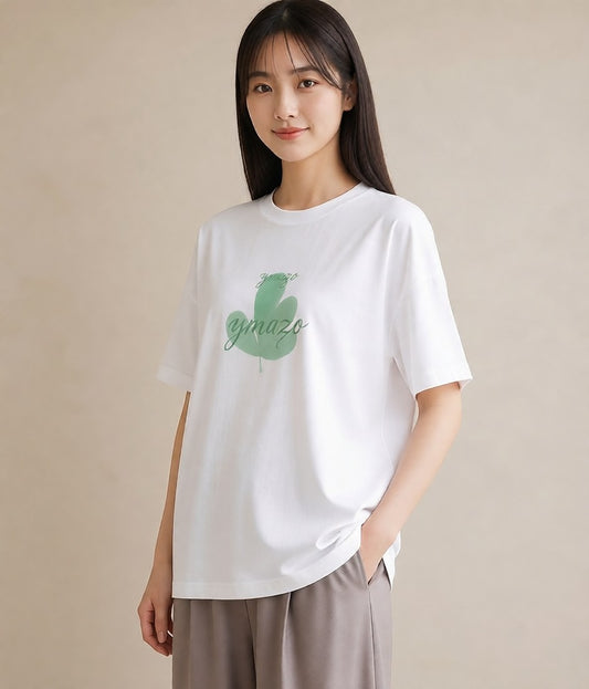 グラフィックTシャツ レディース 多肉植物 植物 ボタニカル イラスト ラフカジュアル 夏コーデ 通学 白T