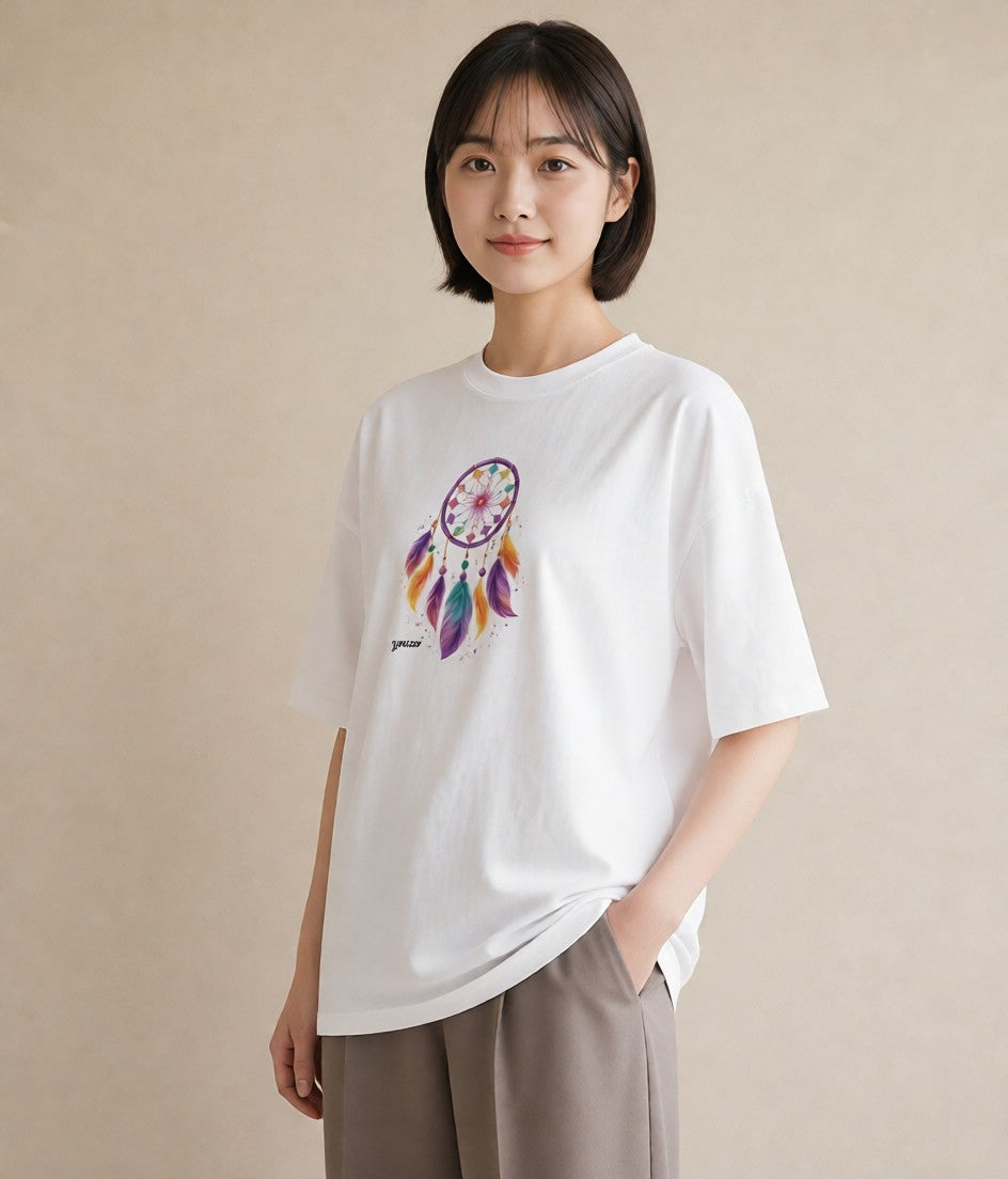 グラフィックTシャツ レディース 風鈴 ガラス 夏 ナチュラル アンティーク イラスト 誕生日プレゼント 綿100 白T