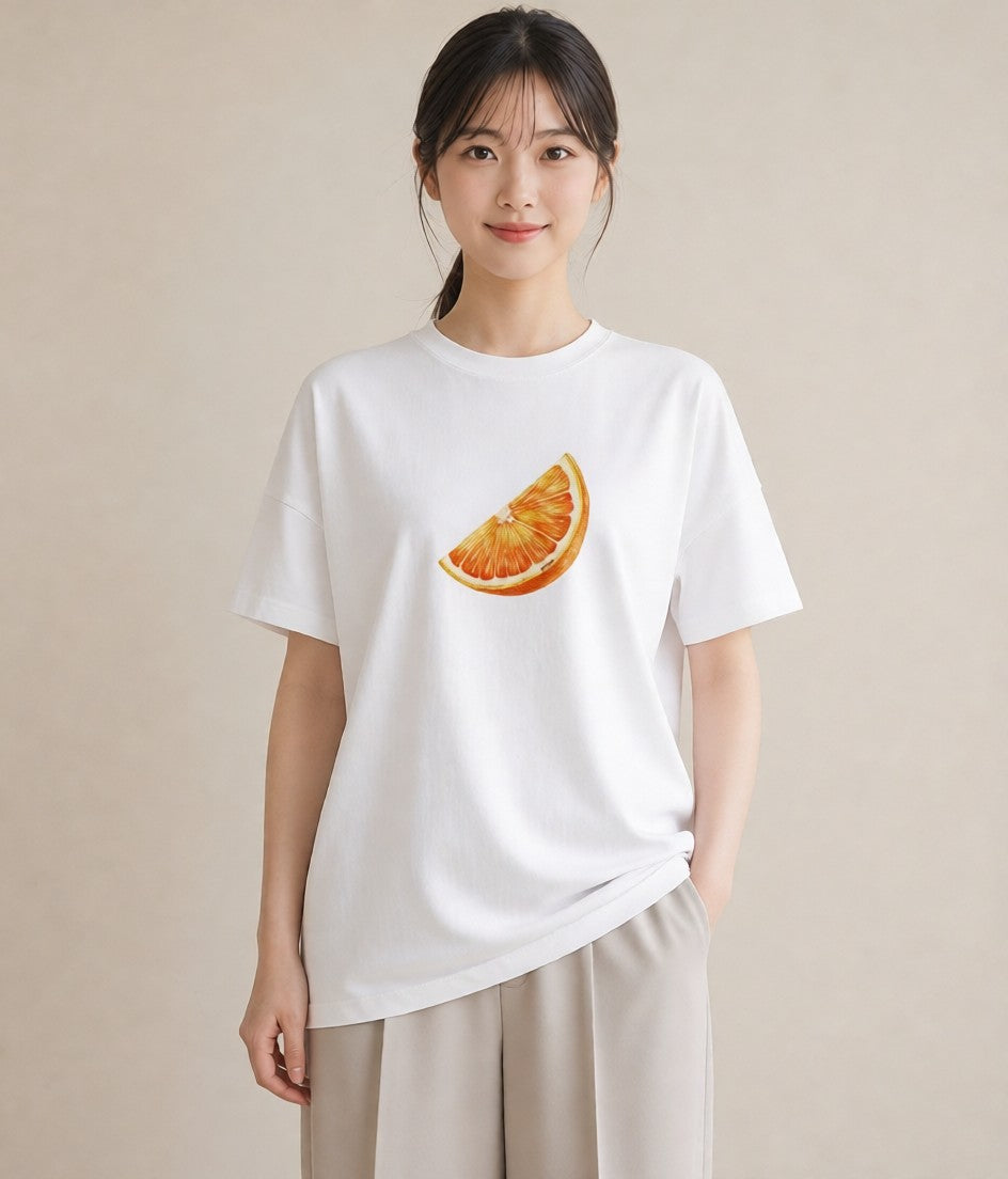 Tシャツ レディース パイナップル 食べ物 フード イラスト ガーリー カフェ服 クリスマス 白T