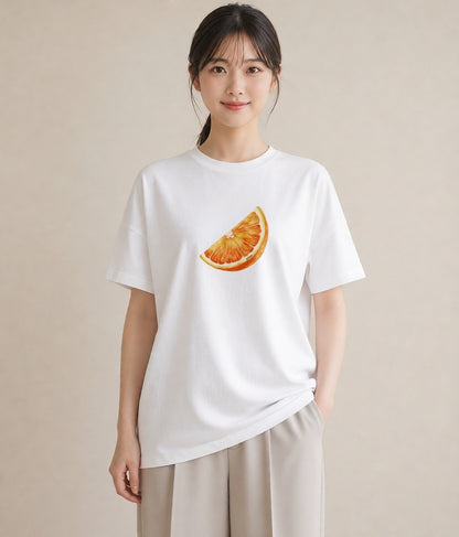 Tシャツ レディース パイナップル 食べ物 フード イラスト ガーリー カフェ服 クリスマス 白T
