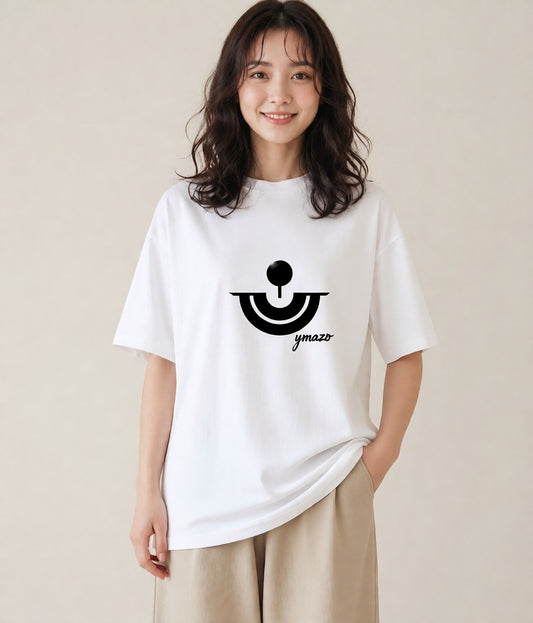 Tシャツ レディース パールピアス アクセサリー ナチュラル アンティーク イラスト ニュアンス 綿100 デート 白T