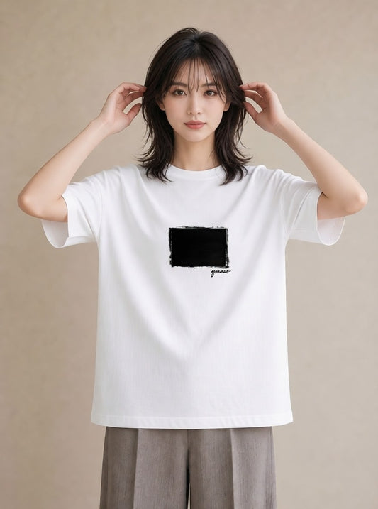 プリントTシャツ レディース 駅のホーム ローカル線 駅 ナチュラル アンティーク イラスト きれいめ ペアコーデ 秋コーデ 白T