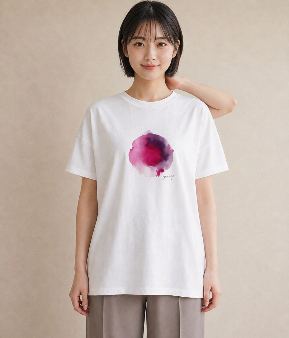 プリントTシャツ レディース 牡羊座 星空 宇宙 イラスト ガーリー デイリーウェア 休日 白T