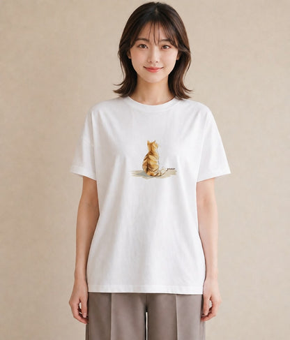デザインTシャツ レディース ペルシャ 猫 ねこ イラスト ヴィンテージ風 姉妹 送別ギフト 白T