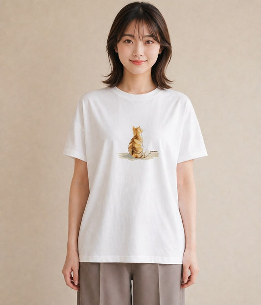 デザインTシャツ レディース ペルシャ 猫 ねこ イラスト ヴィンテージ風 姉妹 送別ギフト 白T