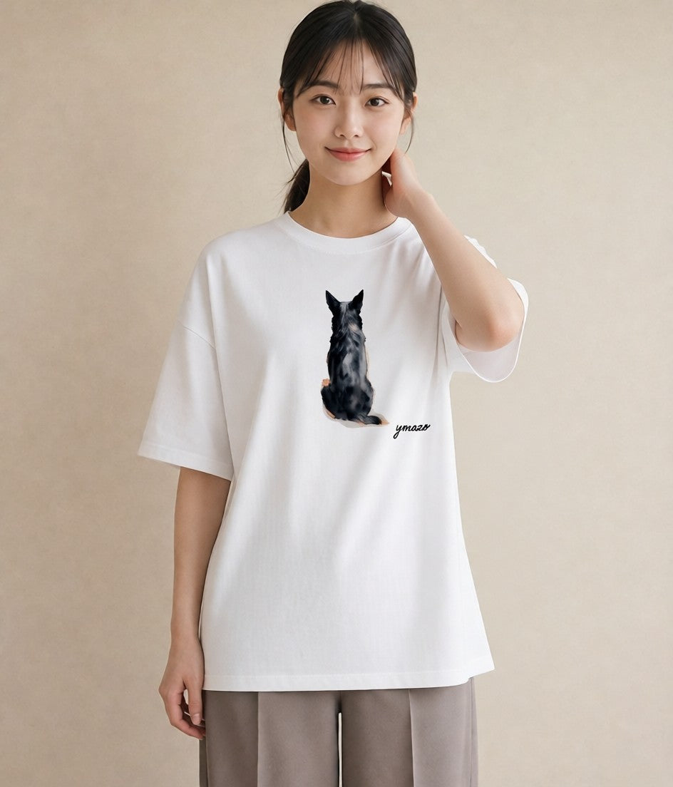 グラフィックTシャツ レディース アビシニアン 猫 ねこ イラスト ポップ 敬老の日 ホワイトデー 白T