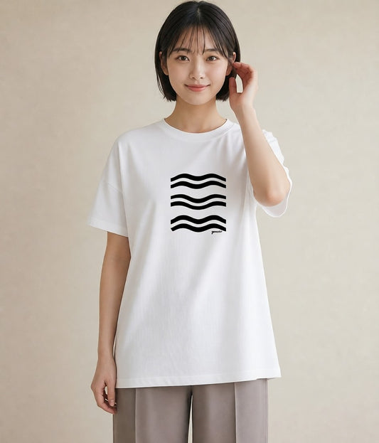 Tシャツ レディース 海 リゾート 夏 イラスト アート風 女性 旅行用 白T
