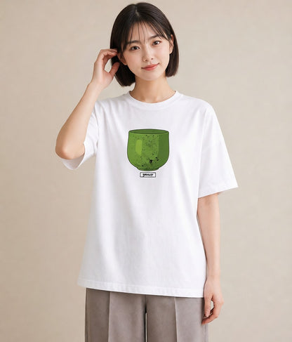 グラフィックTシャツ レディース 抹茶 食べ物 フード イラスト ナチュラル 部屋着 女性向けギフト 白T