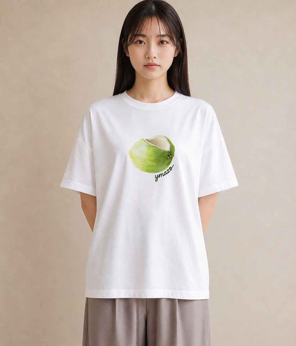 グラフィックTシャツ レディース どんぐり 植物 ボタニカル イラスト 個性的 親子 20代 白T