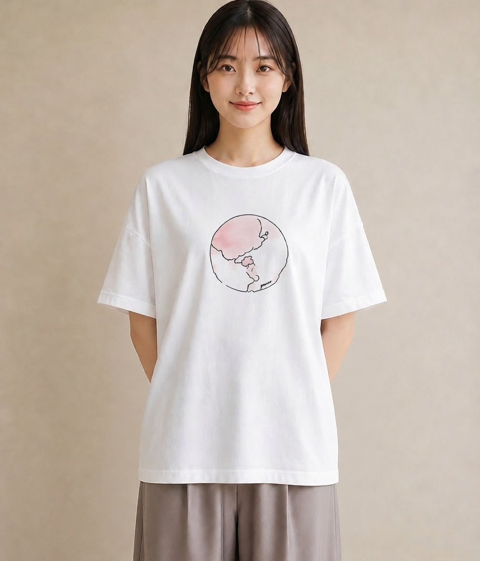 グラフィックTシャツ レディース 牡羊座 星空 宇宙 イラスト ヴィンテージ風 カフェ巡り 女子会 白T