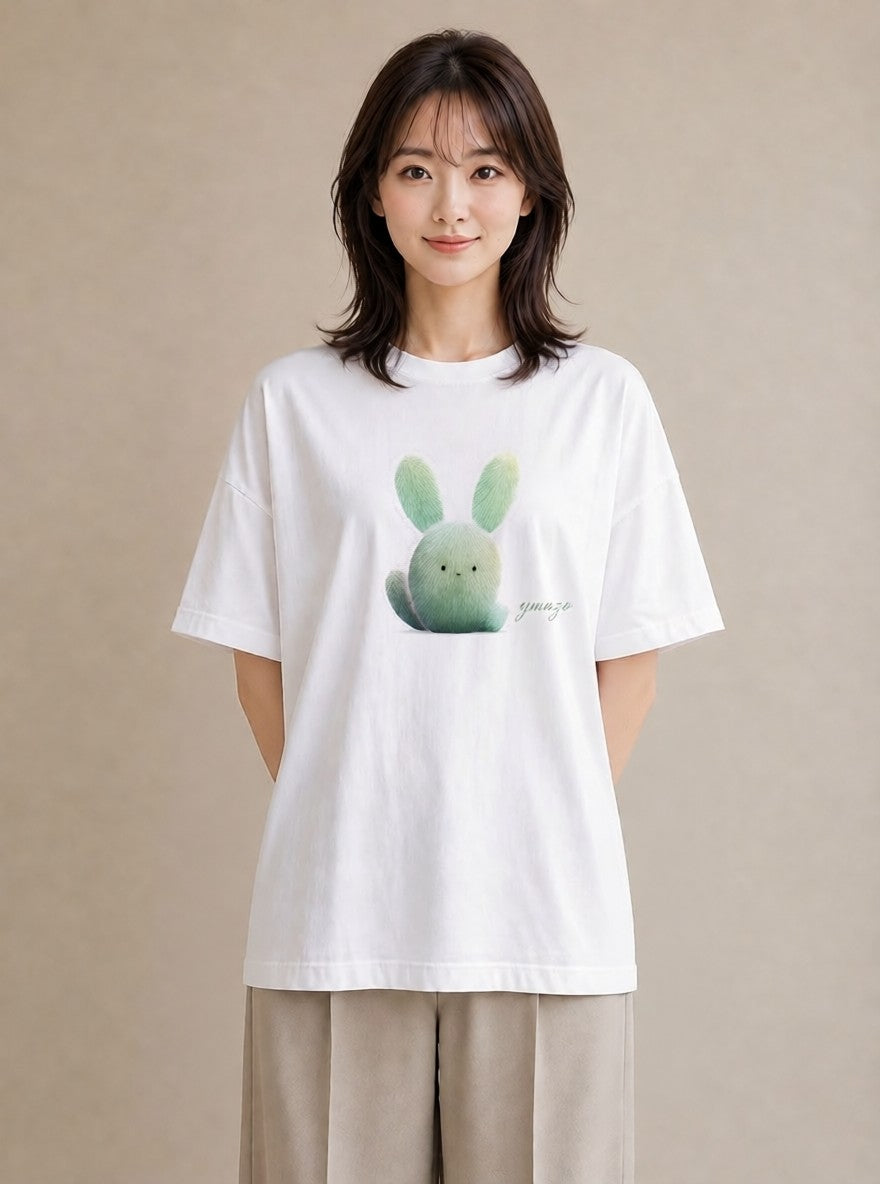 半袖Tシャツ レディース サボテン 植物 ボタニカル イラスト ナチュラル 誕生日プレゼント 綿100 白T