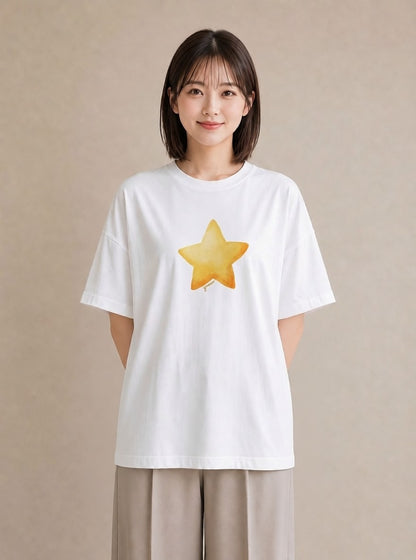 グラフィックTシャツ レディース 射手座 星空 宇宙 イラスト 旅行コーデ 部屋着 女性向けギフト 白T