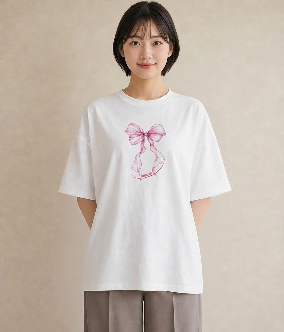 プリントTシャツ レディース バレエシューズ バレエ トウシューズ ナチュラル アンティーク イラスト ラフカジュアル 20代 カジュアルコーデ 白T