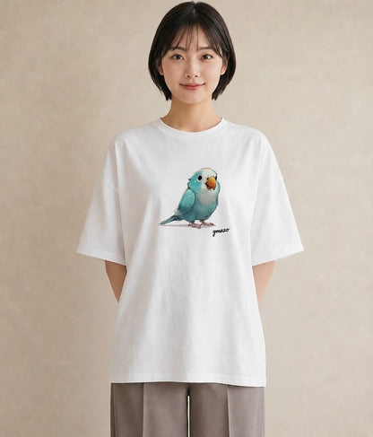 半袖Tシャツ レディース オカメインコ ペット 動物 イラスト モード 部屋着 女性向けギフト 白T