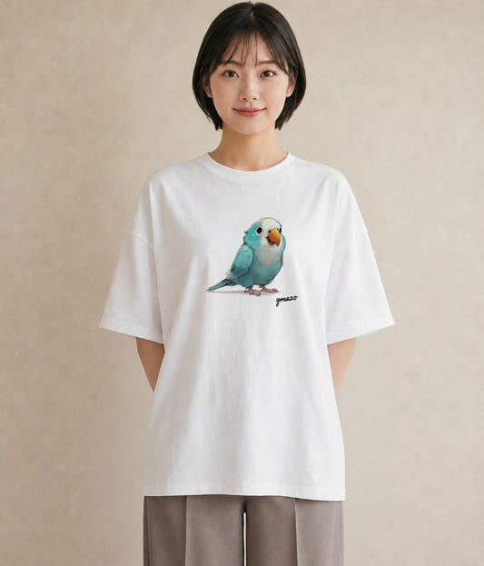 半袖Tシャツ レディース オカメインコ ペット 動物 イラスト モード 部屋着 女性向けギフト 白T
