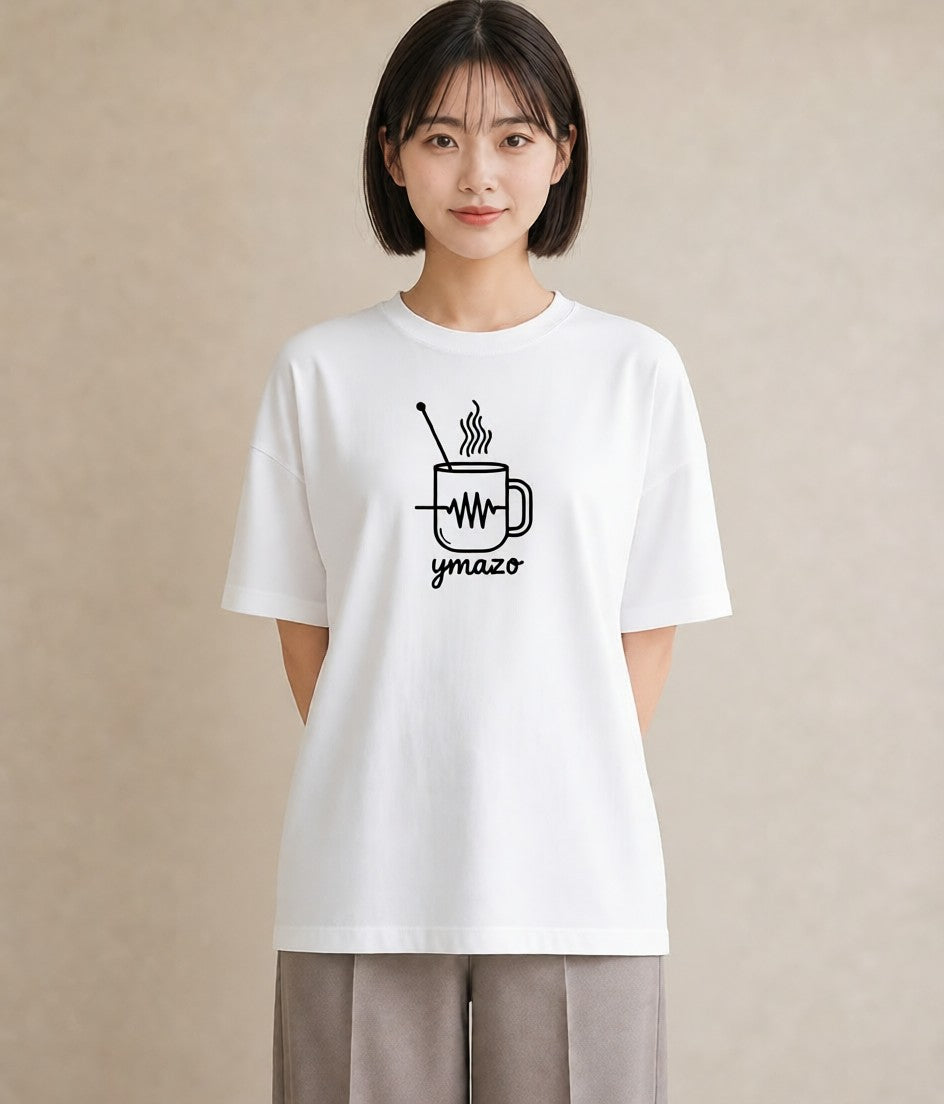 グラフィックTシャツ レディース コーヒー カフェ 珈琲 イラスト ユニーク 春コーデ 姉妹 白T