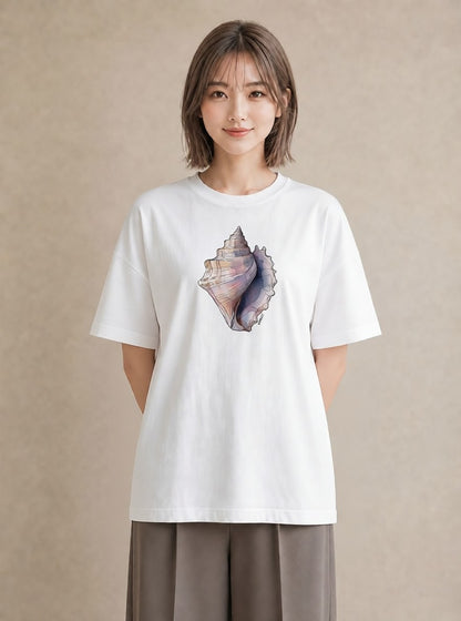 デザインTシャツ レディース かたつむり 昆虫 虫 イラスト ユニーク 通学 誕生日プレゼント 白T