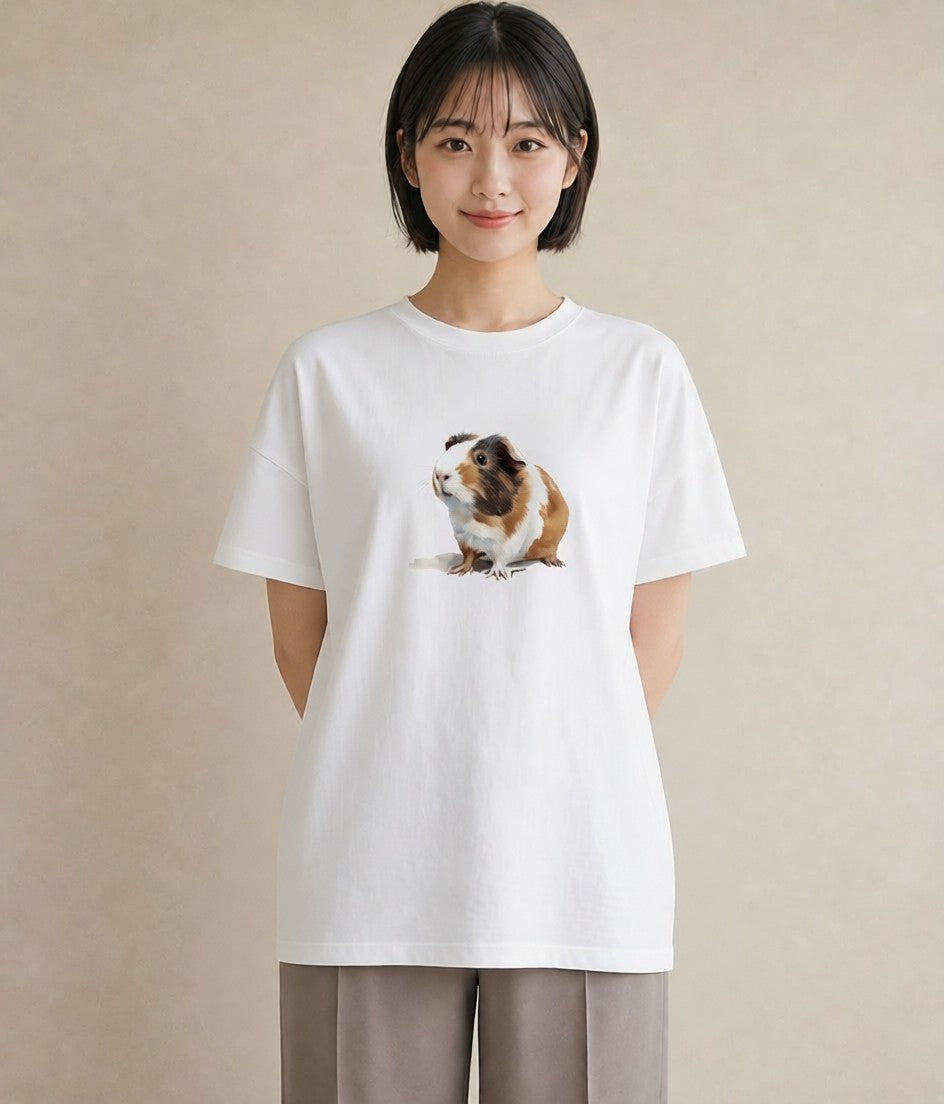 デザインTシャツ レディース ロボロフスキー ペット 動物 イラスト モード お揃い 親子 白T
