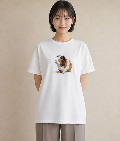 デザインTシャツ レディース ロボロフスキー ペット 動物 イラスト モード お揃い 親子 白T