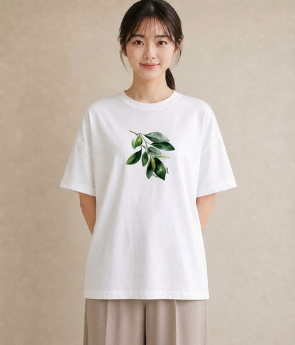 グラフィックTシャツ レディース アボカド 食べ物 フード イラスト シンプル 通勤 在宅 白T