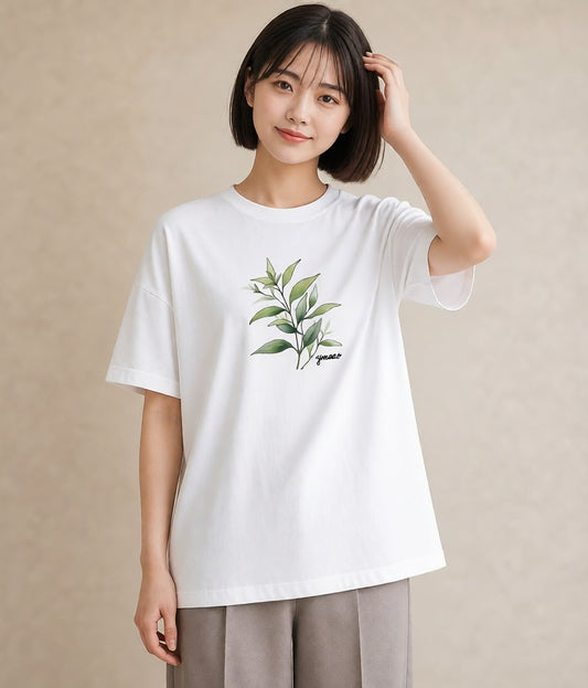 Tシャツ レディース ハーブ 植物 ボタニカル イラスト 母娘コーデ 自分用 白T