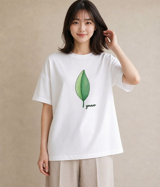 グラフィックTシャツ レディース 扇子 そよ風 ナチュラル アンティーク イラスト ペアコーデ 秋コーデ 白T
