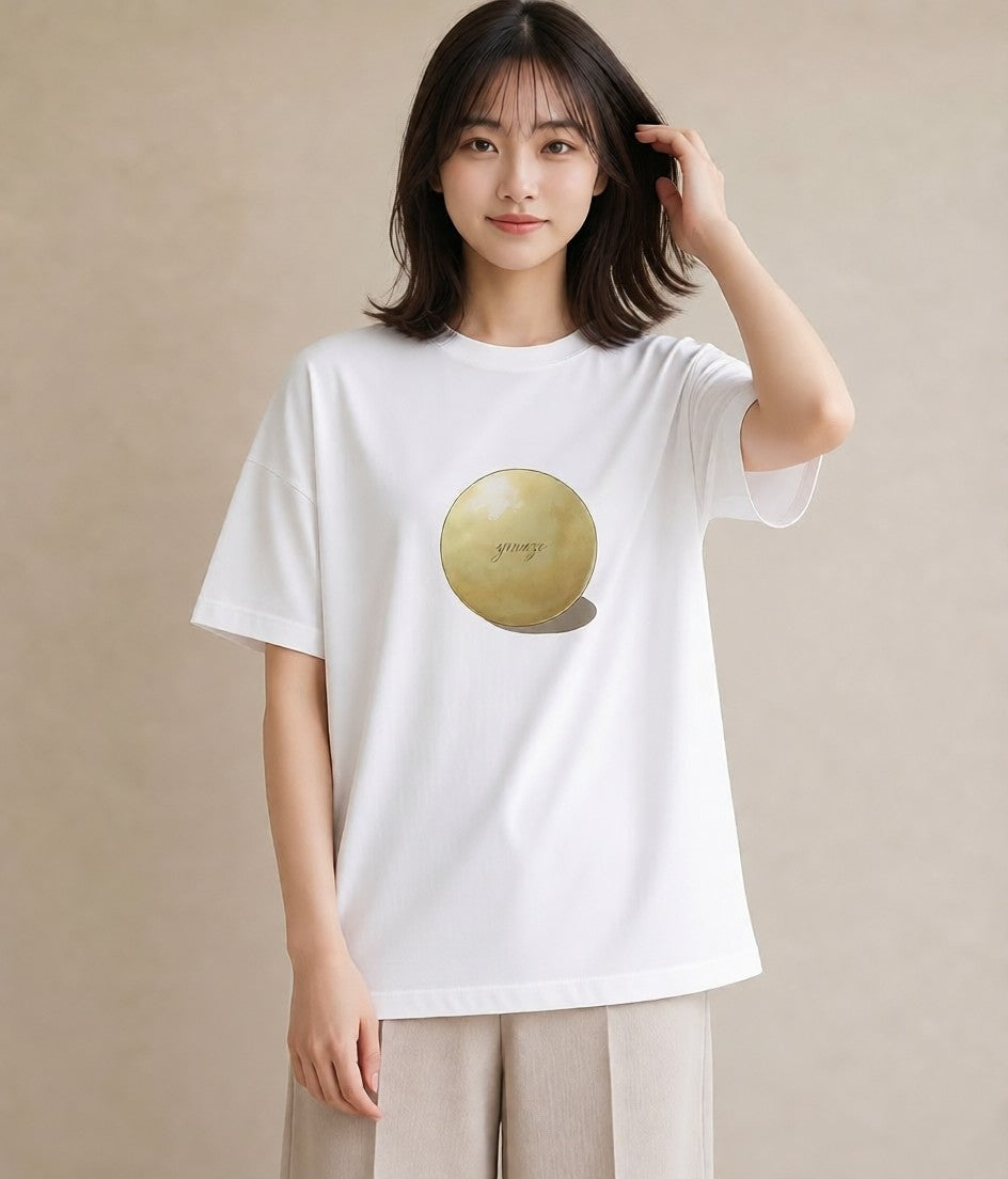 プリントTシャツ レディース たまご 食べ物 フード イラスト ボタニカル 旅行用 海 白T