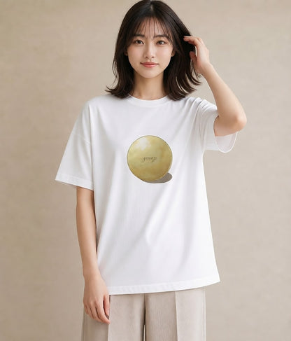 プリントTシャツ レディース たまご 食べ物 フード イラスト ボタニカル 旅行用 海 白T