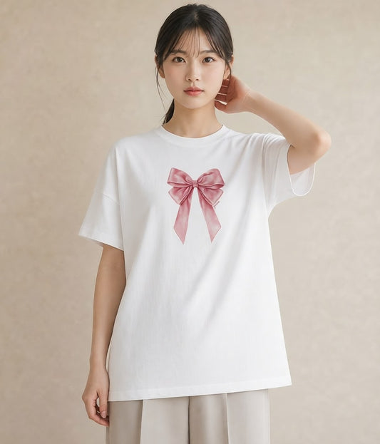 グラフィックTシャツ レディース バレエシューズ バレエ トウシューズ ナチュラル アンティーク イラスト ミニマル デート 帰省 白T