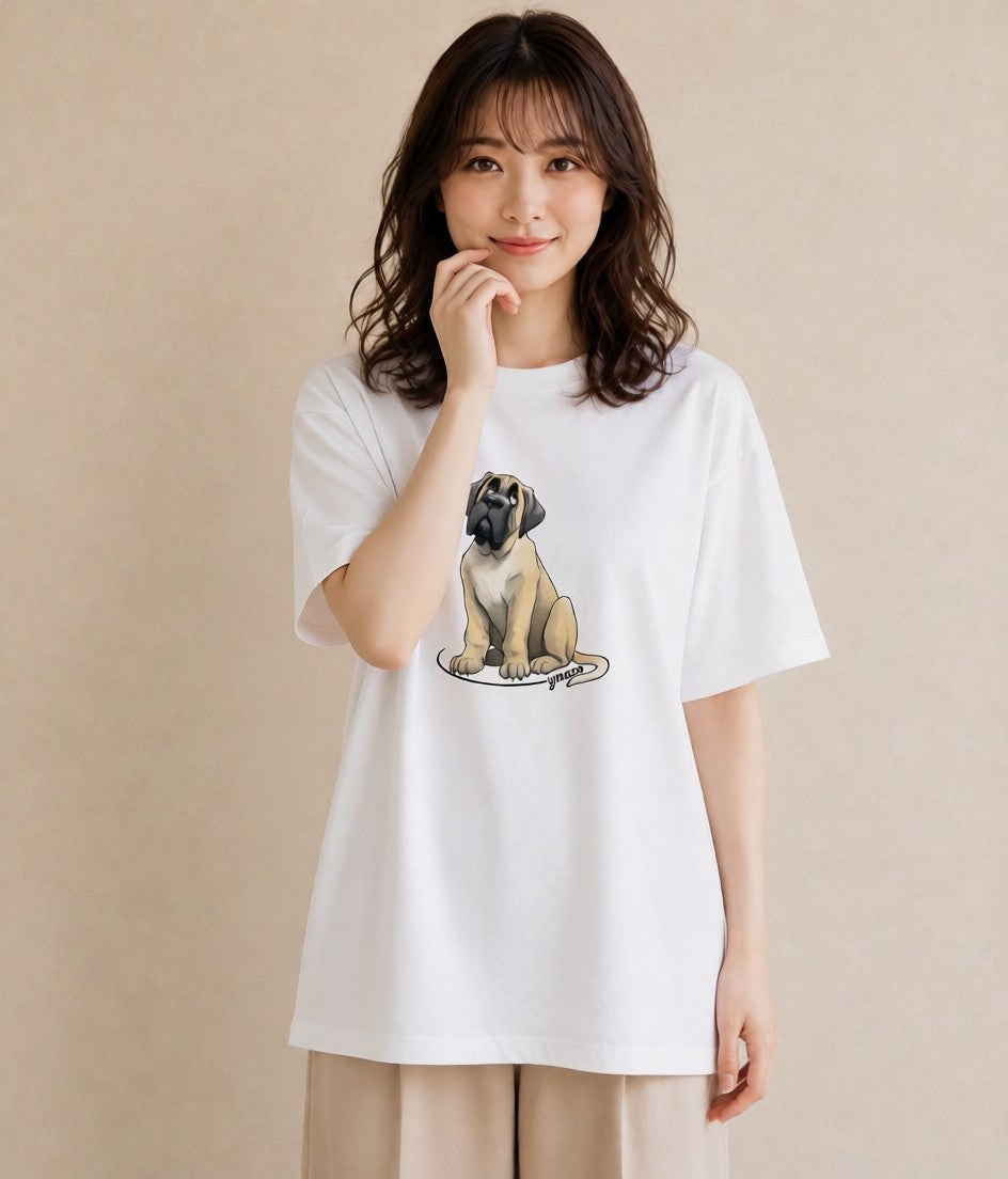 デザインTシャツ レディース 黒柴 犬 いぬ イラスト 個性的 旅行用 海 白T