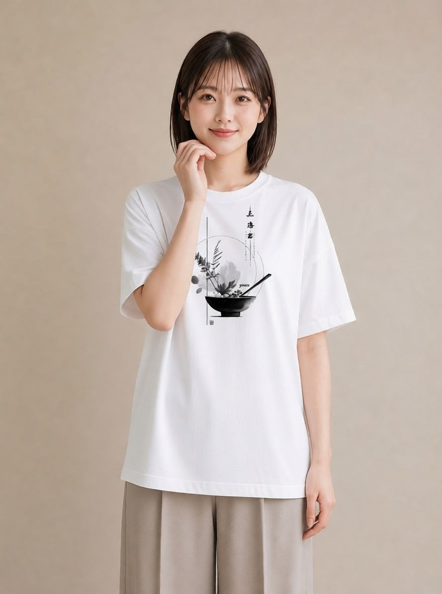 Tシャツ レディース 風鈴 ガラス 夏 ナチュラル アンティーク イラスト お洒落 綿100 デート 白T